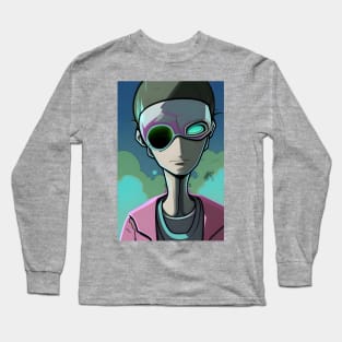 Cartoon boy character Long Sleeve T-Shirt